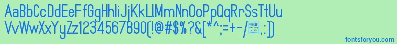 fuente MindblueBoldDemo – Fuentes Azules Sobre Fondo Verde