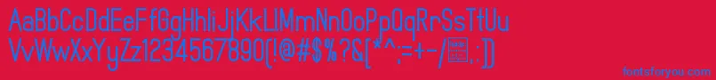 MindblueBoldDemo Font – Blue Fonts on Red Background