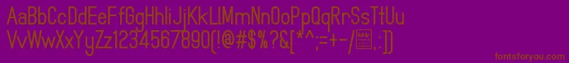 MindblueBoldDemo Font – Brown Fonts on Purple Background