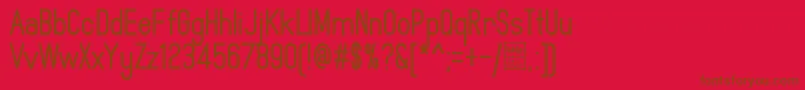 MindblueBoldDemo Font – Brown Fonts on Red Background