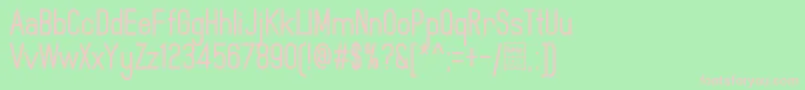 MindblueBoldDemo Font – Pink Fonts on Green Background