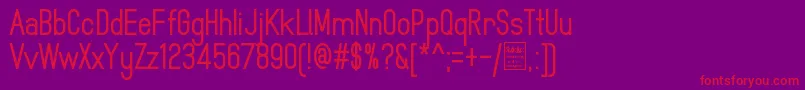 MindblueBoldDemo Font – Red Fonts on Purple Background