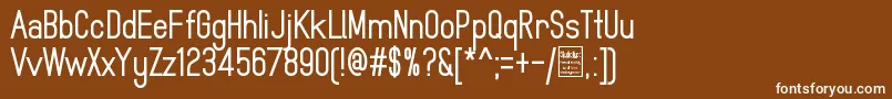 MindblueBoldDemo Font – White Fonts on Brown Background