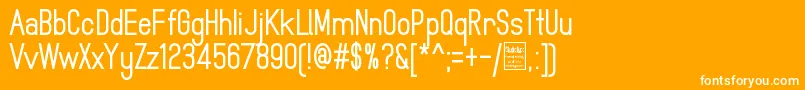 MindblueBoldDemo Font – White Fonts on Orange Background