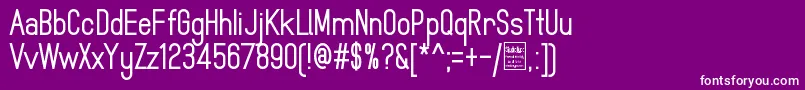 MindblueBoldDemo Font – White Fonts on Purple Background