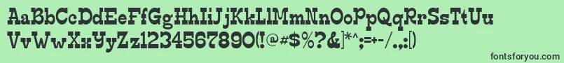 More about Edmunds Font Edmunds Font – Black Fonts on Green Background