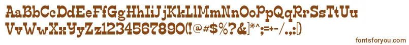 Edmunds Font – Brown Fonts on White Background