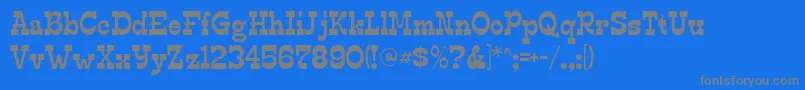 Edmunds Font – Gray Fonts on Blue Background