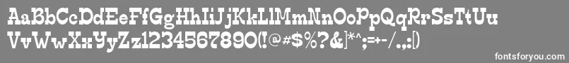 Edmunds Font – White Fonts on Gray Background