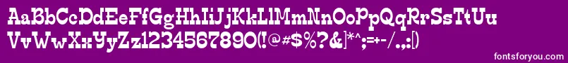 Edmunds Font – White Fonts on Purple Background