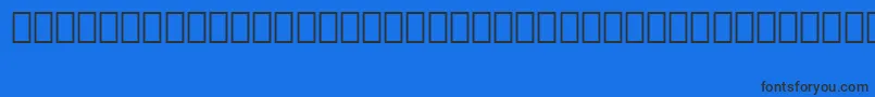 Arabic11BtBold Font – Black Fonts on Blue Background