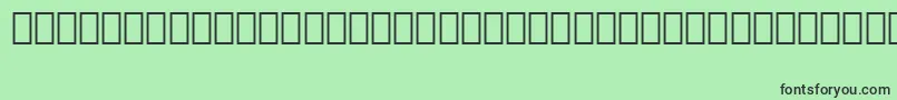 フォントArabic11BtBold – 緑の背景に黒い文字