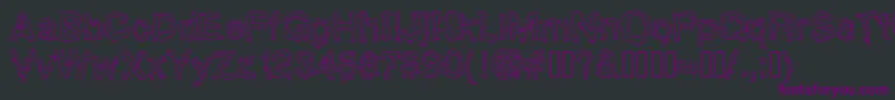 Gotbrain-Schriftart – Violette Schriften auf schwarzem Hintergrund