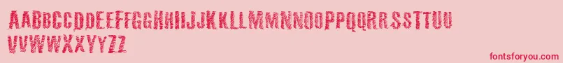 Vtks36 Font – Red Fonts on Pink Background