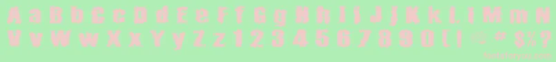 Barricades Font – Pink Fonts on Green Background