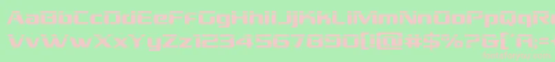 Grandnationallaser Font – Pink Fonts on Green Background