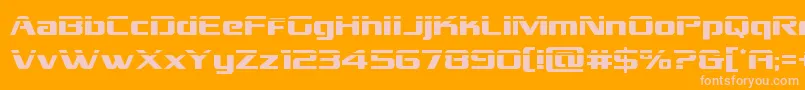 Grandnationallaser Font – Pink Fonts on Orange Background
