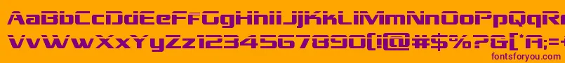 Grandnationallaser Font – Purple Fonts on Orange Background