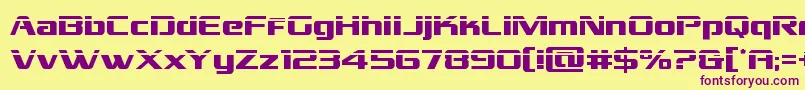 Grandnationallaser Font – Purple Fonts on Yellow Background