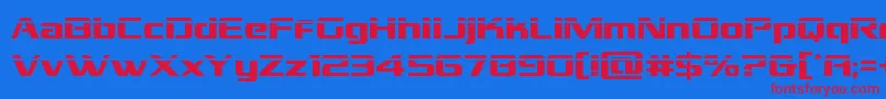 Grandnationallaser Font – Red Fonts on Blue Background