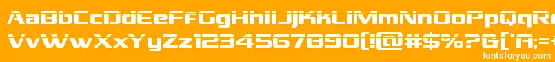 Grandnationallaser Font – White Fonts on Orange Background