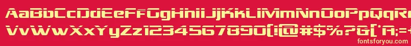 Grandnationallaser Font – Yellow Fonts on Red Background