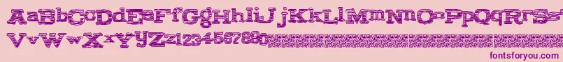 Coldbrew Font – Purple Fonts on Pink Background