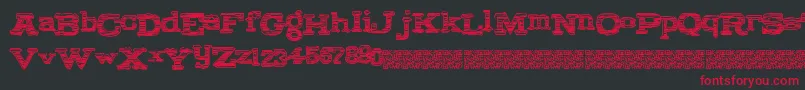 Coldbrew Font – Red Fonts on Black Background