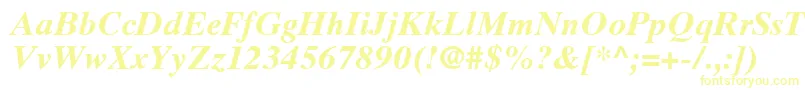 Шрифт TimesTenLtBoldItalic – жёлтые шрифты