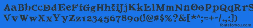 Beltane Font – Black Fonts on Blue Background