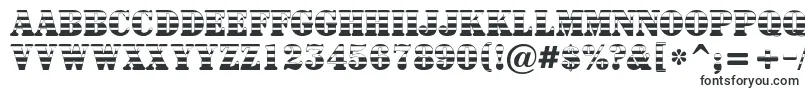 Шрифт Signboardtitulgrd – прямые шрифты