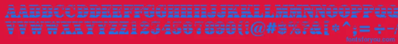 Signboardtitulgrd Font – Blue Fonts on Red Background