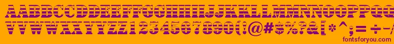 Signboardtitulgrd Font – Purple Fonts on Orange Background