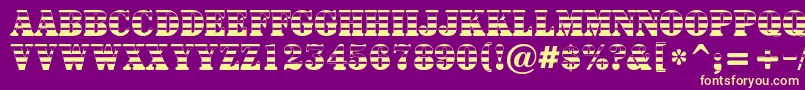 Signboardtitulgrd Font – Yellow Fonts on Purple Background