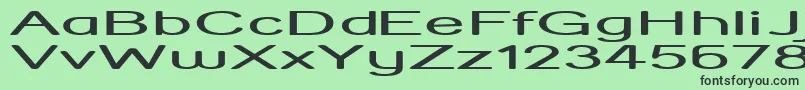 StreetCornerHyperextend Font – Black Fonts on Green Background