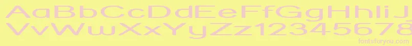 StreetCornerHyperextend Font – Pink Fonts on Yellow Background