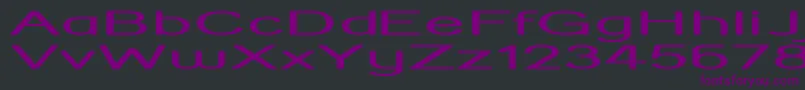 StreetCornerHyperextend Font – Purple Fonts on Black Background