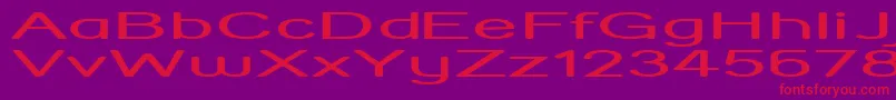 StreetCornerHyperextend Font – Red Fonts on Purple Background