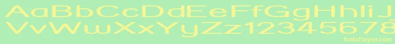 StreetCornerHyperextend Font – Yellow Fonts on Green Background