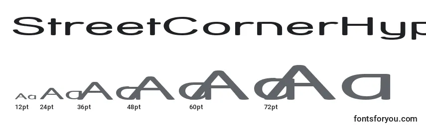StreetCornerHyperextend Font Sizes