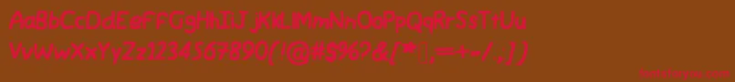 Jwerd Font – Red Fonts on Brown Background