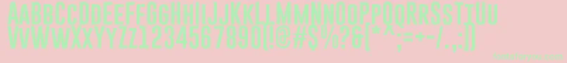 GoboldRegular Font – Green Fonts on Pink Background