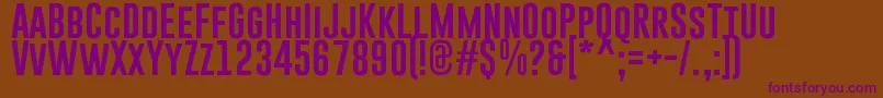 GoboldRegular Font – Purple Fonts on Brown Background