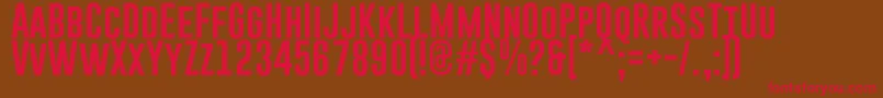GoboldRegular Font – Red Fonts on Brown Background
