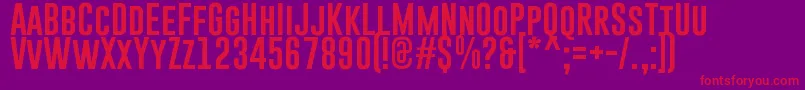GoboldRegular Font – Red Fonts on Purple Background