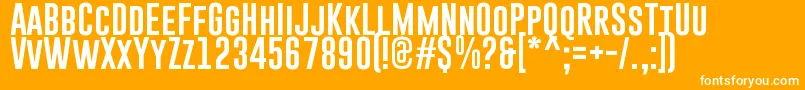 GoboldRegular Font – White Fonts on Orange Background