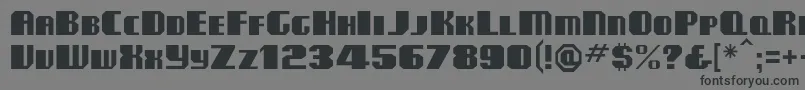 Clubmf Font – Black Fonts on Gray Background