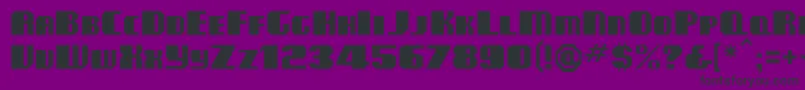 Clubmf Font – Black Fonts on Purple Background