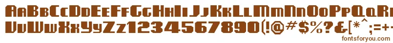 Clubmf Font – Brown Fonts on White Background