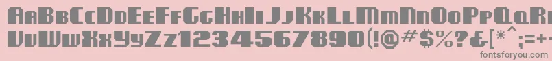 Clubmf Font – Gray Fonts on Pink Background
